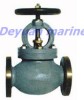 Marine cast steel flanged straight-through globe valve