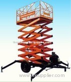 Two tractor-hydraulic lifting platform