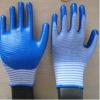 blue nitrile coated working gloves ,NG1501-21