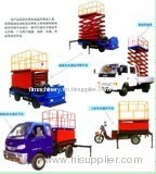 Battery truck hydraulically automatic lift platform