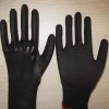 black latex coated working gloves LG1507-1