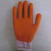 orange latex coated working gloves LG1507-18