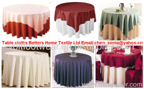 All kinds of table cloths,embroidery pattern table cloth,round table cloths