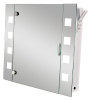 650mm(W) x 600mm(H) illuminated mirror cabinet