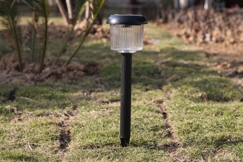 Plastic solar garden lights