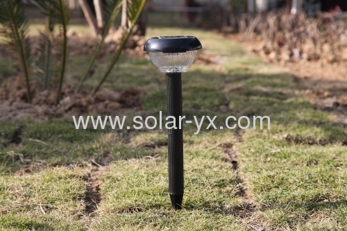 1PC White LED Plastic solar garden lawn light