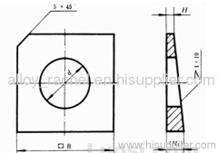 Inconel600 square taper washer w2.4816 GH660 GH3600 alloy stainless steel fastener