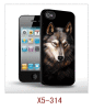 wolf picture 3d case for iphone5,3 movie effect, pc case rubber coated,multiple colors available