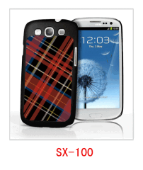 grid picture galaxy SIII case 3d,pc case rubber coated,multiple colors available