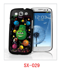 cute faces 3d picture case for galaxy S3,pc case rubber coated,multiple colors available