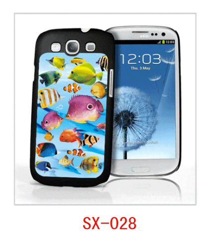 fishes picture 3d case for Samsung galaxy S3,pc casr rubber coated,with 3d picture