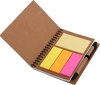 Recycle paper notebook with sticky notes and Eco ballpen