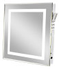 600mm(W) x 600mm(H) backlit glass mirror