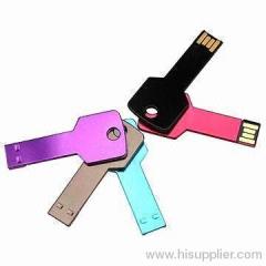 Promotional Key Style USB Flash Drives, USB 2.0 and 3.0 Interface, OEM and ODM Orders are Welcome