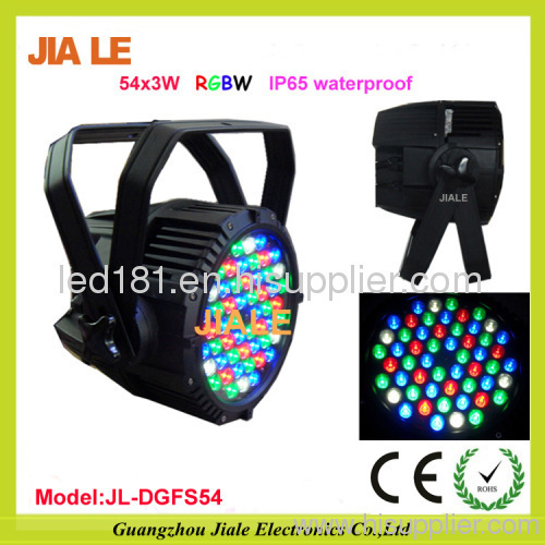 54*3w RGBW led par lighting waterproof