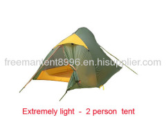 Extremely light 2-person mountain tent