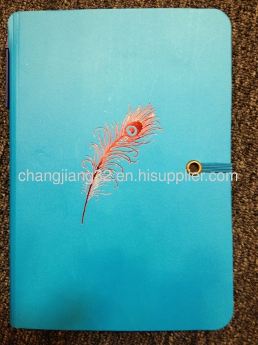 Fluorescent paper notebook with pen