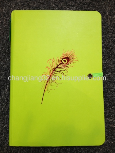 Fluorescent paper notebook with pen