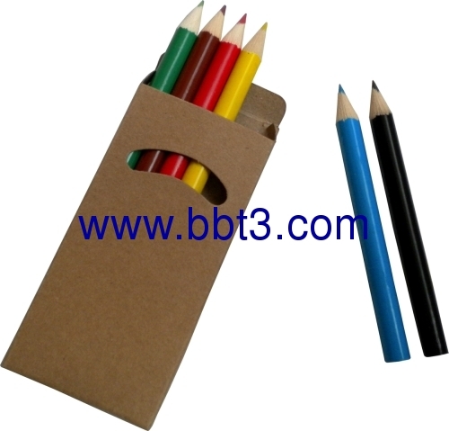 6PC color wooden pencils in recycle box