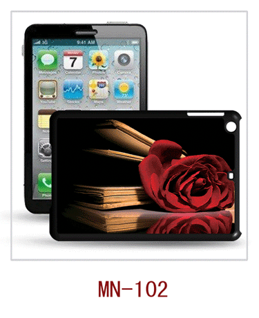 Rose picture ipad mini case with 3d flower picture,2 by 3d pictures,movie effect,pc case rubber coated, multiple colors