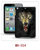 wolf picture 3d case for ipad mini,pc case with rubber coating,multiple color cases available