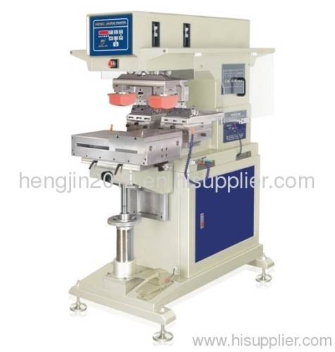 HOT sales two colors pad printing machine with shuttle,penumatic pad printer of hengjin