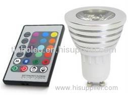 led spotlight gu10 mr16 jdr 3W 5W RGB lamp ir light