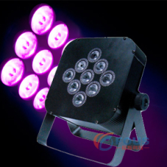 Disco Light / 9pcs 3W high brightness LED Tri-color Flat Par / LED Par Light