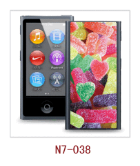 candy picture 3d case using for iPod nano7,pc case rubber coated,multiple colors available