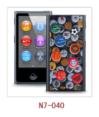 bottle caps picture 3d case for iPod nano7,pc case rubber coated,multiple colors available