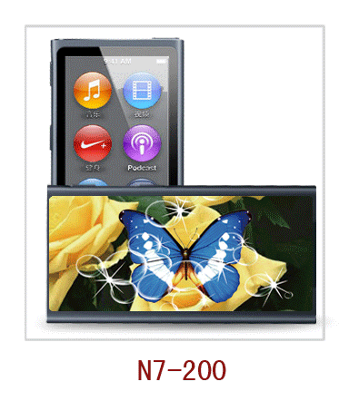 butterfly picture ipod nano 7 3d case with movie effect,pc case rubber coated,multiple colors available