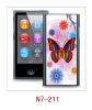 butterfly picture ipod nano 3d case wtih movie effect,pc case rubber coated,multiple colors