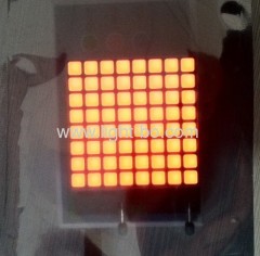 Red/Green 2.4-Inch 6mm 8 x 8 Square dot matrix LED display, 60x60x9mm,Used for Quene management systems,message boards