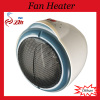 Desk Fan Heater/2 Heat Settings/Power Indicator Light/Adjustable Thermostat/1000W/2000W