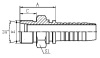 10511 METRIC MALE 24° CONE SEAT H.T.DIN3853 HYDRAULIC HOSE FITTING PIPE FITTING COUPLING