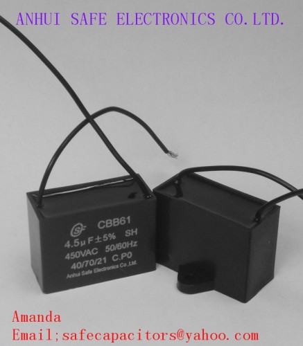 motor capacitor cbb61 4.5uf