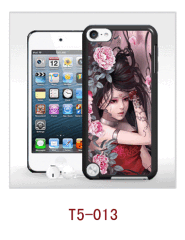art picture ipod touch 5 case 3d,pc case rubber coated,multiple colors available