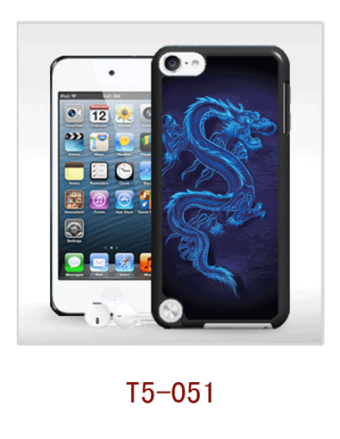 dragon picture 3d case for ipod touch use,pc case rubber coated,with 3d picture,multiple colors available