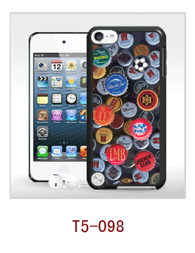 bottle caps pictures ipod touch 3d cover,iPod touch5 case with 3d picture, pc case rubber coated, water resistant,