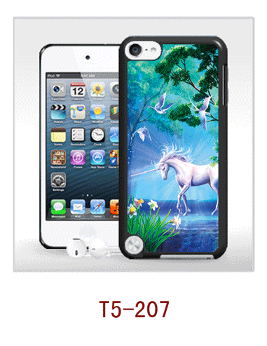 horse picture 3d back cover for ipod touch,pc case rubber coated,multiple colors available