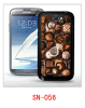 chocolate picture 3d case for galaxy note2,pc case rubber coating, with 3d picture, multiple colors available