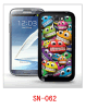 cute faces picture 3d case for samsung galaxy note2,pc case rubber coating, with 3d picture, multiple colors available