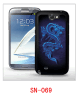 dragon picture Samsung galaxy Note2 case,pc case rubber coating, with 3d picture, multiple colors available