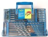 50pc mix Power Drill Bit Set in transparent plastic mould case