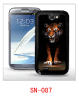 tiger and wolf picture 3d case for galaxy note2,pc case rubber coating, with 3d picture,movie effect, multiple colors