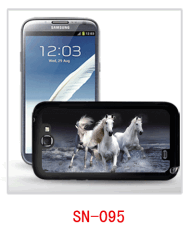 horse picure 3d smartphone case for galaxy note2,pc case rubber coating, with 3d picture, multiple colors available
