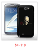 Skull picture Samsung galaxy note2 3d case,pc case rubber coating,multiple colors available, with 3d picture.