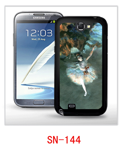 art painting picture 3d back cover for galaxy note2 use,pc case rubber coating,multiple colors available,