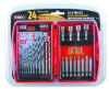 24pc drill and driver bit setplastic box packing