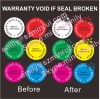 Custom destrucitble label printing for security seal stickes